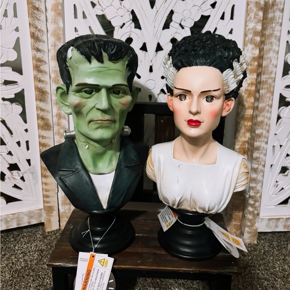 Frankenstein and Bride Bust Set